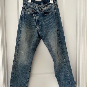 Italian-Made R13 Crossover Jeans
